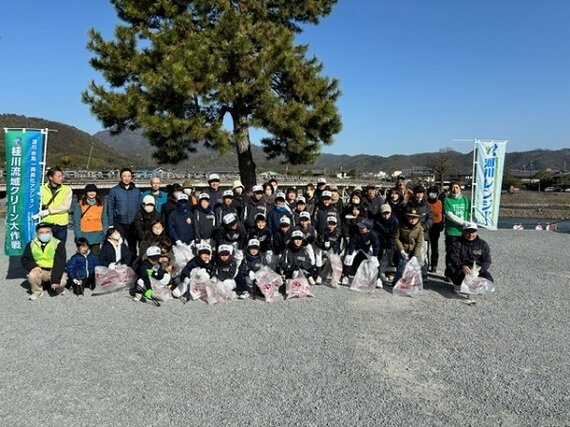 桂川流域クリーン大作戦への参加（京都府）